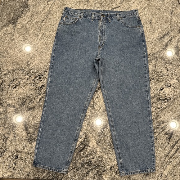 Carhartt Other - Carhartt Relaxed Fit Jeans 44x30 Straight Leg B178TW Men's Size 100% Cotton #473